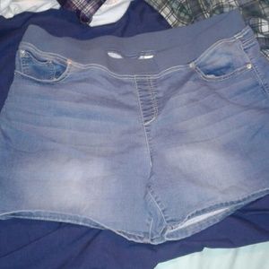 Blue jean shorts